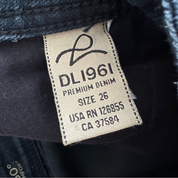 DL1961 Amanda 4 Way Stretch Skinny Jeans Dark Blue 26 - Picture 4 of 8
